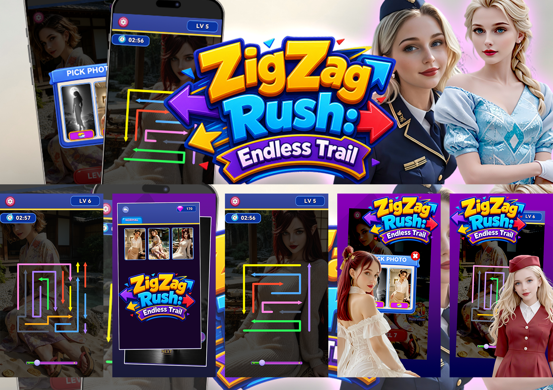 ZigZag Rush: Endless Trail	