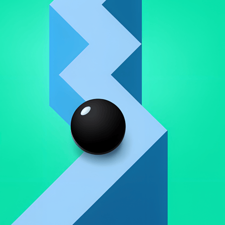 Rolling Ball ZigZag Game